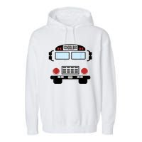 School Bus Costume Funny Yellow School Bus Driver Garment-Dyed Fleece Hoodie