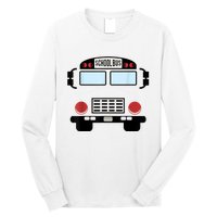 School Bus Costume Funny Yellow School Bus Driver Long Sleeve Shirt