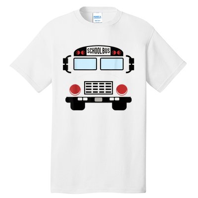 School Bus Costume Funny Yellow School Bus Driver Tall T-Shirt