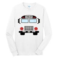 School Bus Costume Funny Yellow School Bus Driver Tall Long Sleeve T-Shirt