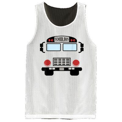 School Bus Costume Funny Yellow School Bus Driver Mesh Reversible Basketball Jersey Tank