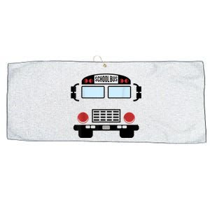 School Bus Costume Funny Yellow School Bus Driver Large Microfiber Waffle Golf Towel