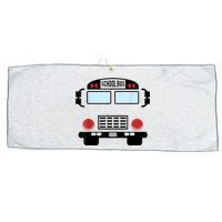 School Bus Costume Funny Yellow School Bus Driver Large Microfiber Waffle Golf Towel