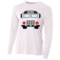 School Bus Costume Funny Yellow School Bus Driver Cooling Performance Long Sleeve Crew