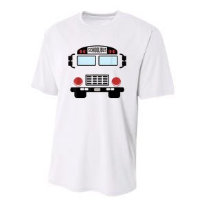 School Bus Costume Funny Yellow School Bus Driver Youth Performance Sprint T-Shirt