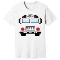 School Bus Costume Funny Yellow School Bus Driver Premium T-Shirt