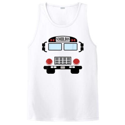 School Bus Costume Funny Yellow School Bus Driver PosiCharge Competitor Tank