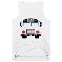 School Bus Costume Funny Yellow School Bus Driver Tank Top