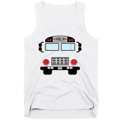 School Bus Costume Funny Yellow School Bus Driver Tank Top