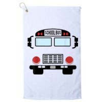 School Bus Costume Funny Yellow School Bus Driver Platinum Collection Golf Towel