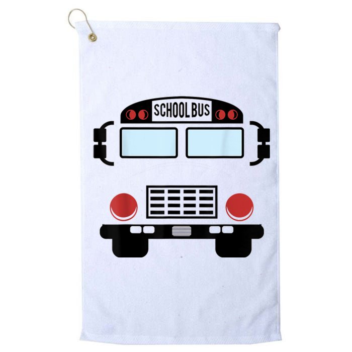 School Bus Costume Funny Yellow School Bus Driver Platinum Collection Golf Towel