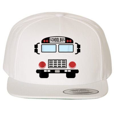 School Bus Costume Funny Yellow School Bus Driver Wool Snapback Cap