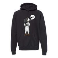 Stubborn Bluetick Coonhound Dog Premium Hoodie