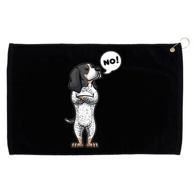 Stubborn Bluetick Coonhound Dog Grommeted Golf Towel