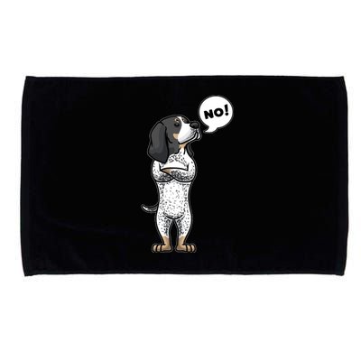 Stubborn Bluetick Coonhound Dog Microfiber Hand Towel