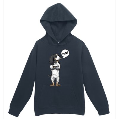 Stubborn Bluetick Coonhound Dog Urban Pullover Hoodie