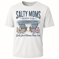 Salty Beach Club Girl Just Wanna Have Sun Matching Team Cooling Performance Crew T-Shirt