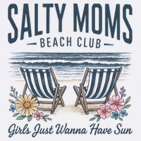 Salty Beach Club Girl Just Wanna Have Sun Matching Team Cooling Performance Crew T-Shirt