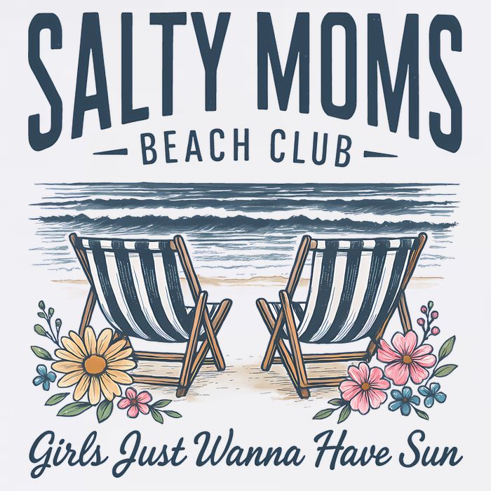 Salty Beach Club Girl Just Wanna Have Sun Matching Team Cooling Performance Crew T-Shirt