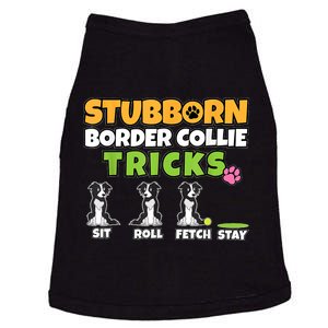 Stubborn Border Collie Tricks I Dog Lover I Border Collie Doggie Tank