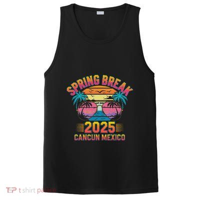 Spring Break Cancun Mexico 2025 Sunglasses Retro Beach Vacay .Png PosiCharge Competitor Tank