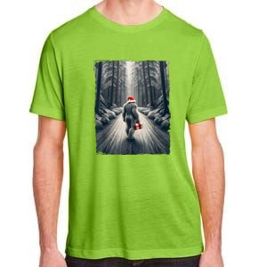 Santa Bigfoot Christmas Sasquatch Believe Adult ChromaSoft Performance T-Shirt