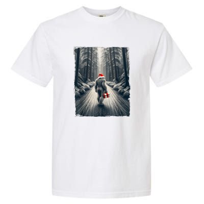 Santa Bigfoot Christmas Sasquatch Believe Garment-Dyed Heavyweight T-Shirt