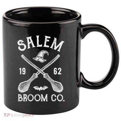 Salem Broom Company Grunge Halloween S Witch Gift 11oz C Handle Ceramic Mug