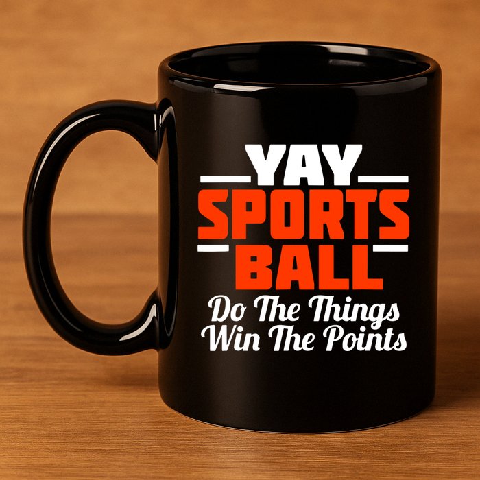 Sports Ball Do The Thing 11oz C Handle Ceramic Mug