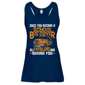 School Bus Driver All Problems Are Behind You Ladies Essential Flowy Tank