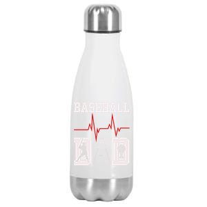 Sport Baseball Dad Family Gift For Baseball Family Father's Day Stainless Steel Insulated Water Bottle