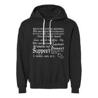 Second Breakfast Design On A Garment-Dyed Fleece Hoodie