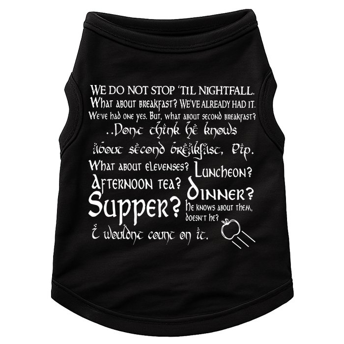 Second Breakfast Design On A Doggie Tank