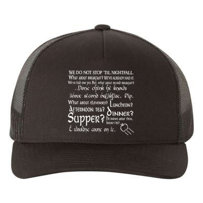 Second Breakfast Design On A Yupoong Adult 5-Panel Trucker Hat