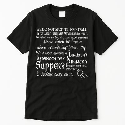Second Breakfast Design On A Tall T-Shirt