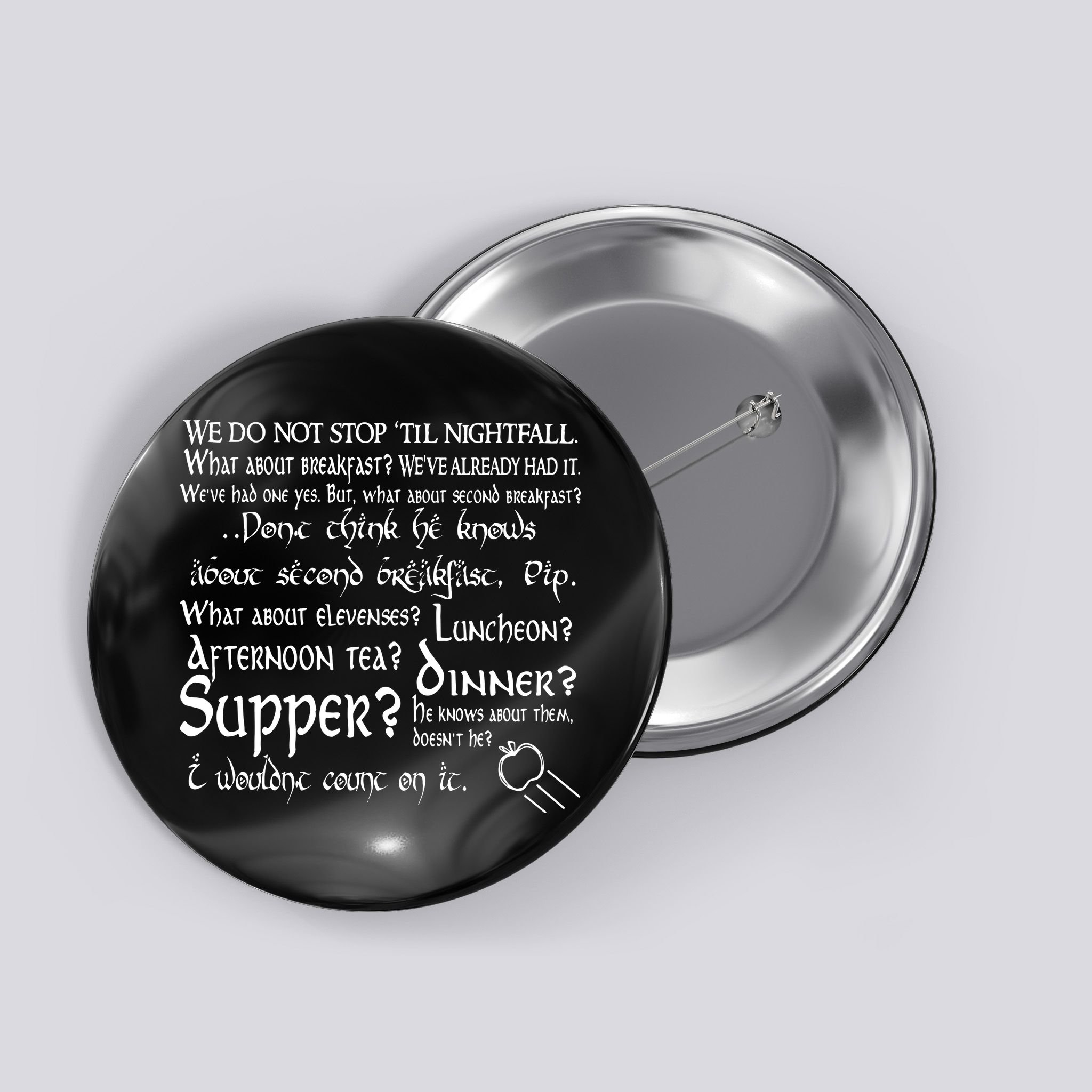 Second Breakfast Design On A Button