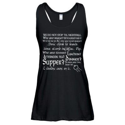 Second Breakfast Design On A Ladies Essential Flowy Tank