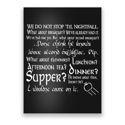 Second Breakfast Design On A Poster
