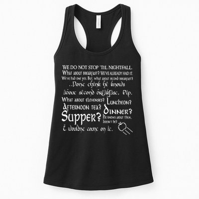 Second Breakfast Design On A Womens Tank Top