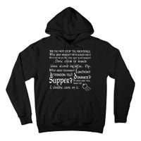 Second Breakfast Design On A Tall Hoodie
