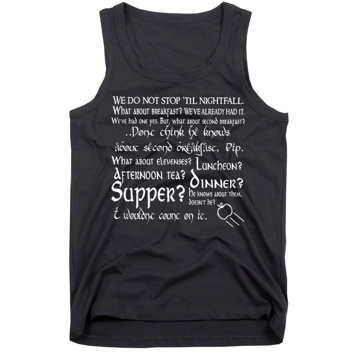 Second Breakfast Design On A Tank Top