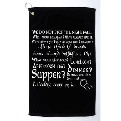 Second Breakfast Design On A Golf Towel