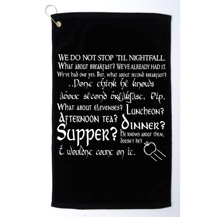 Second Breakfast Design On A Golf Towel