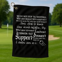 Second Breakfast Design On A Golf Towel