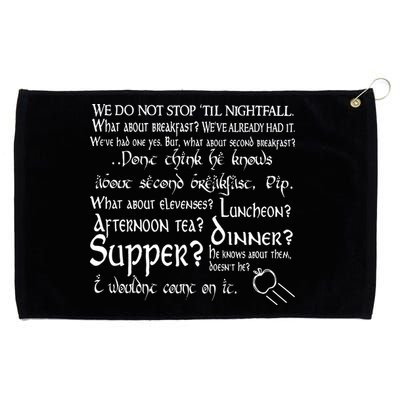 Second Breakfast Design On A Grommeted Golf Towel