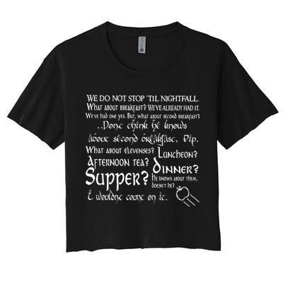 Second Breakfast Design On A Crop Top
