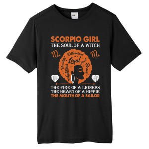 Scorpio Birth Day Gift October November Meaningful Gift Tall Fusion ChromaSoft Performance T-Shirt