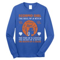 Scorpio Birth Day Gift October November Meaningful Gift Long Sleeve Shirt