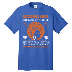 Scorpio Birth Day Gift October November Meaningful Gift Tall T-Shirt