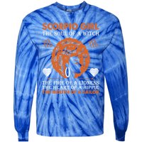 Scorpio Birth Day Gift October November Meaningful Gift Tie-Dye Long Sleeve Shirt